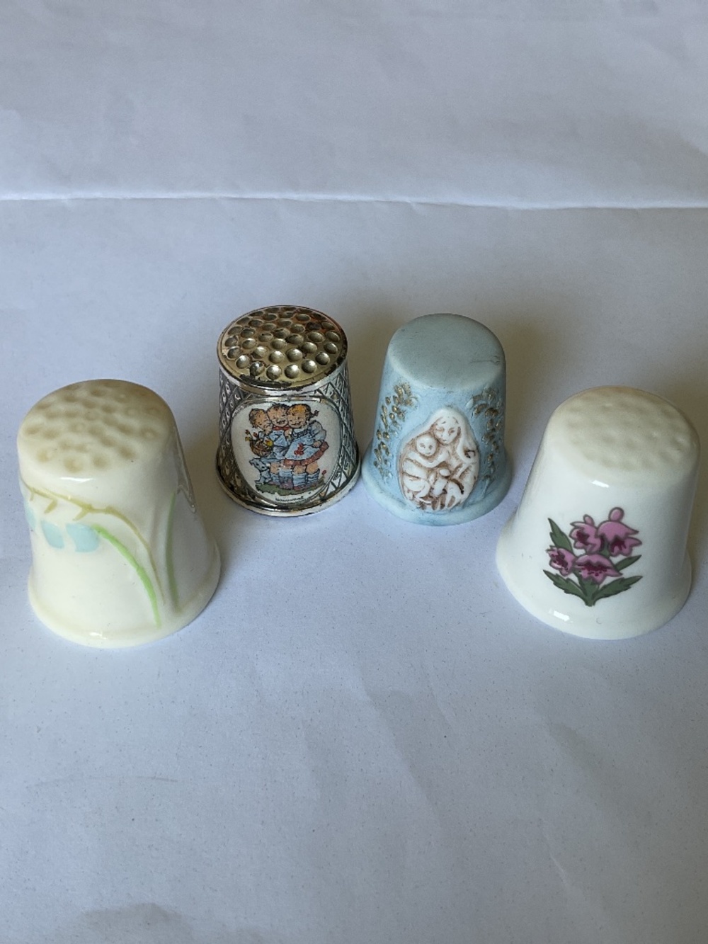 Variety Lot of 4 Collectible Thimbles